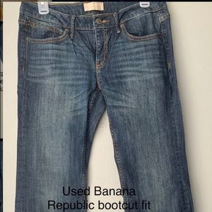Banana republic boot cut jeans